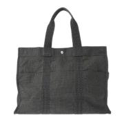 Hermès Vintage Pre-owned Canvas axelremsvskor Gray, Dam