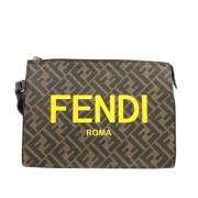 Fendi Vintage Pre-owned Laeder fendi-vskor Brown, Herr