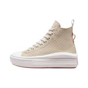 Converse Krämsneaker med Plattformsula Beige, Dam