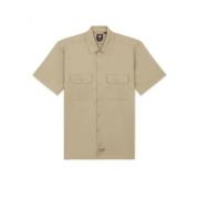 Dickies Khaki arbets skjorta för män Beige, Herr