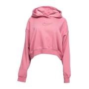 Nike Stardust Grafisk Hoodie Rosa Glitter Pink, Dam