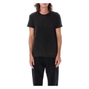 Tom Ford Kol T-shirt med bröstficka Black, Herr