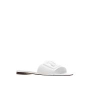 Dolce & Gabbana Snygga Slides för Avslappnat Bär White, Dam