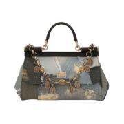 Dolce & Gabbana Stilren Tote Bag med Unik Design Multicolor, Dam