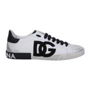 Dolce & Gabbana Vita Sneakers Portofino Linje Vintage Allure White, He...