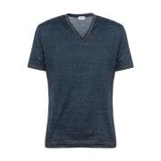 Dolce & Gabbana Djup V-ringad T-shirt Blue, Herr