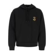 Dolce & Gabbana Stiligt Svart Bomullsblandat Sweatshirt Black, Herr