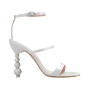 Sophia Webster ‘Rosalind’ klack sandaler i satin White, Dam