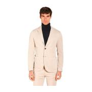 Mason's Da Vinci blazer i gabardin regular fit Beige, Herr