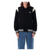 HUF Svart Varsity Jacka Ytterkläder Aw24 Black, Herr