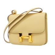 Hermès Vintage Pre-owned Laeder crossbodyvskor Beige, Dam