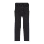 Saint Laurent Straight Leg Jeans Black, Herr