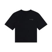 Axel Arigato Svart Oversize T-shirt Black, Dam