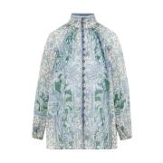 Zimmermann Multifärgad Paisley Blus Green, Dam