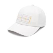 Casablanca Broderad basebollkeps vit bomull White, Unisex