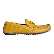 Dolce & Gabbana Gula Läder Loafer Skor Yellow, Herr