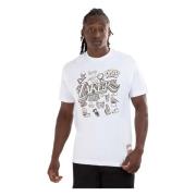 Mitchell & Ness Los Angeles Lakers Doodle T-shirt White, Herr