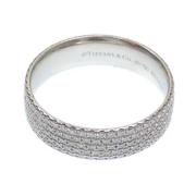 Tiffany & Co. Pre-owned Pre-owned Vitt guld ringar Gray, Dam