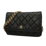 Chanel Vintage Pre-owned Laeder plnbcker Black, Dam