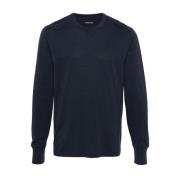 Tom Ford Crew Neck Sweatshirt i Lyocell/Bomull Blue, Herr