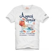 MC2 Saint Barth Kortärmad Special Edition Aperol T-shirt White, Herr