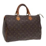 Louis Vuitton Vintage Pre-owned Canvas handvskor Brown, Dam