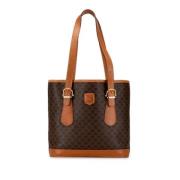 Celine Vintage Pre-owned Tyg totevskor Brown, Dam