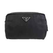 Prada Vintage Pre-owned Tyg kuvertvskor Black, Dam