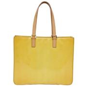 Louis Vuitton Vintage Pre-owned Laeder totevskor Yellow, Dam