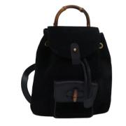 Gucci Vintage Pre-owned Mocka ryggsckar Black, Dam