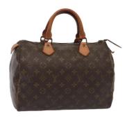 Louis Vuitton Vintage Pre-owned Canvas handvskor Brown, Dam