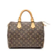 Louis Vuitton Vintage Pre-owned Belagd canvas handvskor Brown, Dam