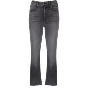 Mother Ankel Fray Jeans Gray, Dam