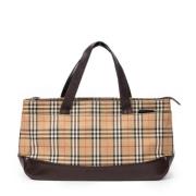 Burberry Vintage Pre-owned Canvas totevskor Beige, Dam