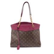 Louis Vuitton Vintage Pre-owned Laeder totevskor Red, Dam