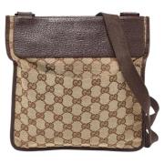 Gucci Vintage Pre-owned Canvas gucci-vskor Beige, Dam