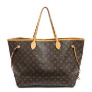 Louis Vuitton Vintage Pre-owned Belagd canvas axelremsvskor Brown, Dam