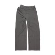 Acne Studios Grå Melange Byxor Gray, Dam