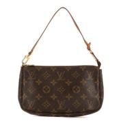 Louis Vuitton Vintage Pre-owned Canvas handvskor Brown, Dam