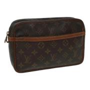 Louis Vuitton Vintage Pre-owned Canvas kuvertvskor Brown, Dam