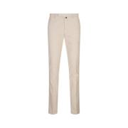 Incotex Slim Fit Cordbyxor Vit White, Herr