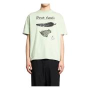 Undercover Pale Green Twin Peaks Print T-Shirt Green, Herr