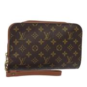 Louis Vuitton Vintage Pre-owned Canvas kuvertvskor Brown, Dam