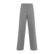 Fabiana Filippi Roccia Melange Wide Leg Pants Gray, Dam