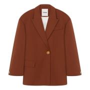 Aeron Keramisk Knapp Blazer Brown, Dam