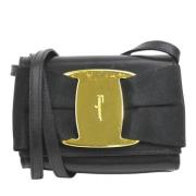 Salvatore Ferragamo Pre-owned Pre-owned Laeder crossbodyvskor Black, D...