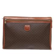 Celine Vintage Pre-owned Canvas portfljer Brown, Dam