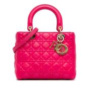 Dior Vintage Pre-owned Laeder handvskor Pink, Dam