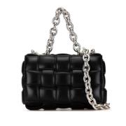 Bottega Veneta Vintage Pre-owned Laeder axelremsvskor Black, Dam