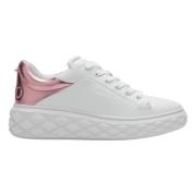 Jimmy Choo Lågtop Sneaker för Stiligt Utseende White, Dam